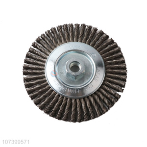 Factory supply industrial steel wire wheel brush for deburring and polishing