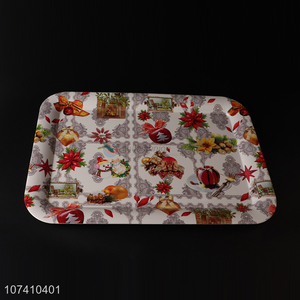 Online wholesale eco-friendly Christmas serving plate festive candy plate