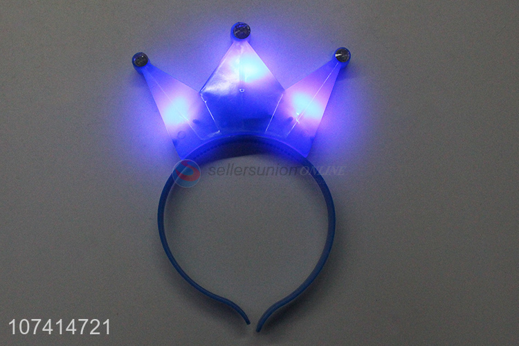 Factory Sell Flashing Crown Shape Led Headband Party Decoration
