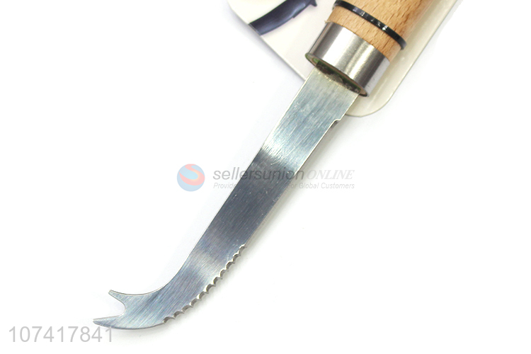 Hot Sale Wooden Handle Stainless Steel Cheese Knife