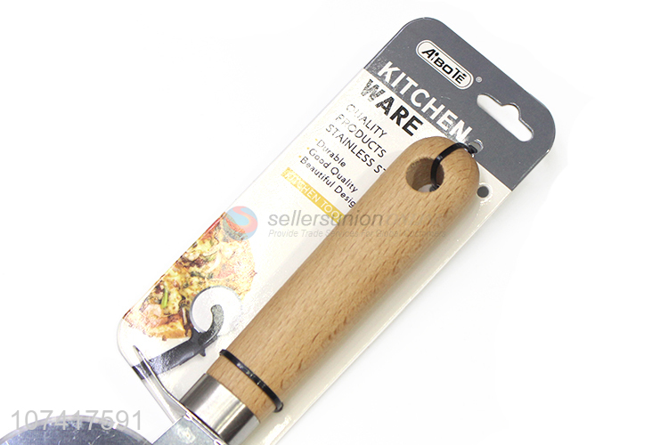 Best Sale Wooden Handle Pizza Slicer Pizza Wheel Cutter