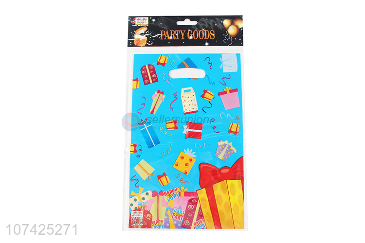 Promotional disposable plastic gift packing bag for kids birthday party