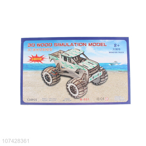 Hot Sale Educational Diy Puzzle Simulation Truck Model Toy