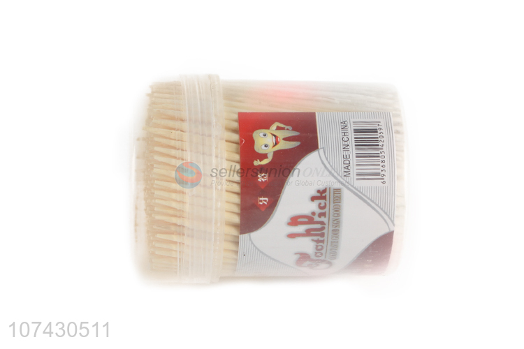 Wholesale Price Natural Bamboo Material 380Pcs Disposable Toothpicks