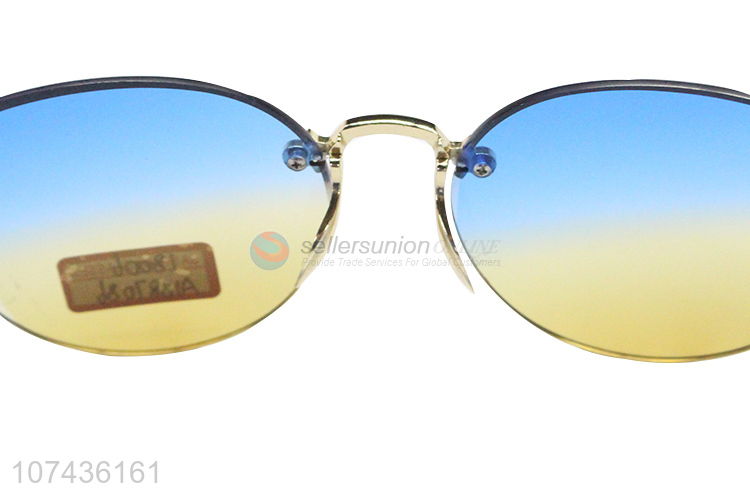 Hot products women gradient frameless sunglasses uv 400 sunglasses