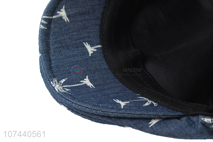 New arrival custom logo adults beret cap cowboy cloth peaked cap