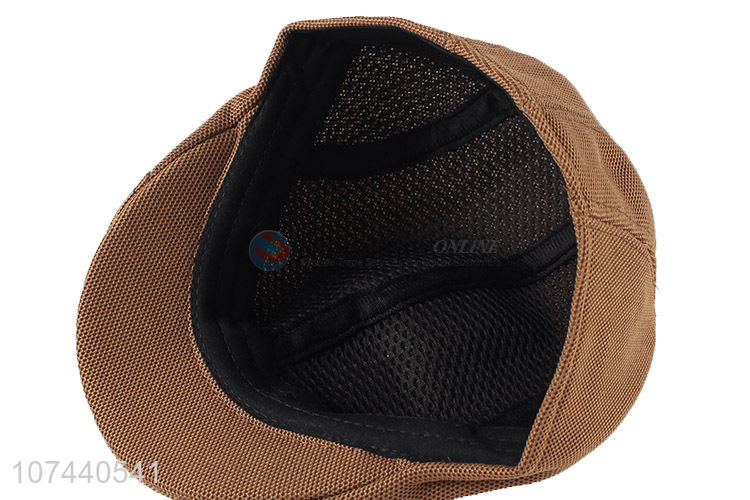 Low price quick-drying newsboy cap unisex summer peaked cap