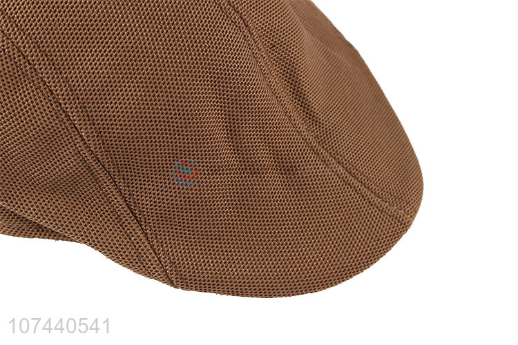 Low price quick-drying newsboy cap unisex summer peaked cap