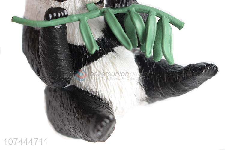 Popular products solid plastic animal toys pvc panda model toy