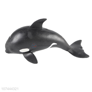 Low price realistic animal model toy tpr killer whale toy