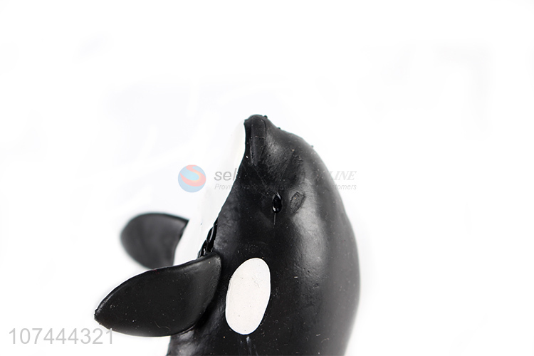 Low price realistic animal model toy tpr killer whale toy