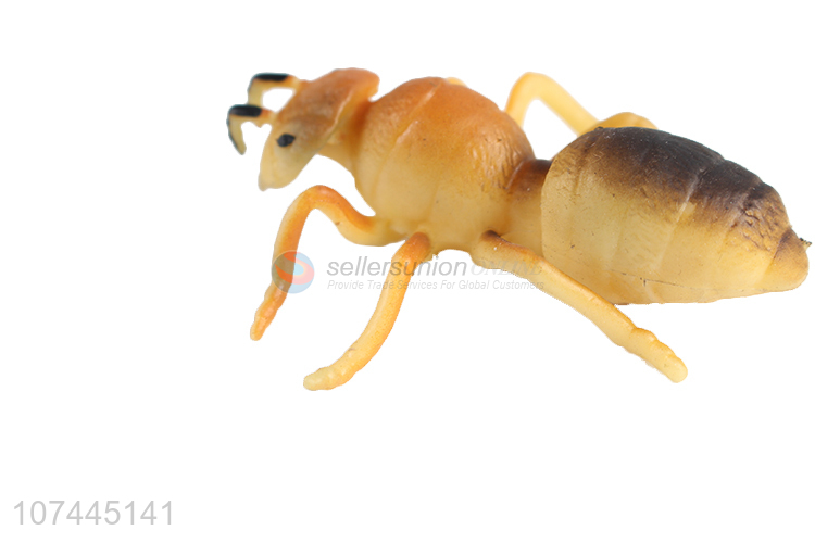 Factory price simulation animal model soft squishy ant toy