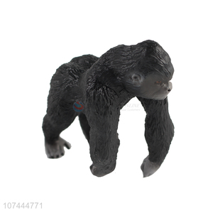 New design solid plastic animal toys pvc gorilla model toy