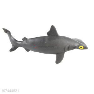 Low price realistic animal model toy tpr shark toy