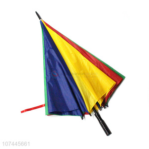 Portable Colorful Windproof Straight Umbrella Rain Umbrella