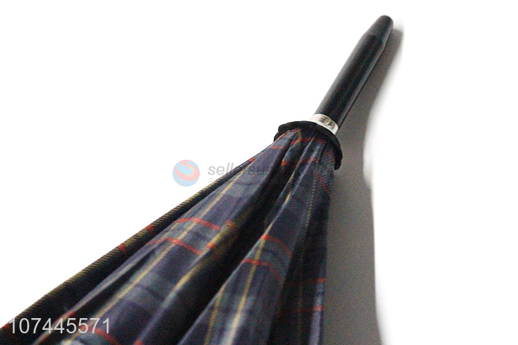 High Quality Semi-Automatic Hook Handle Straight Umbrella