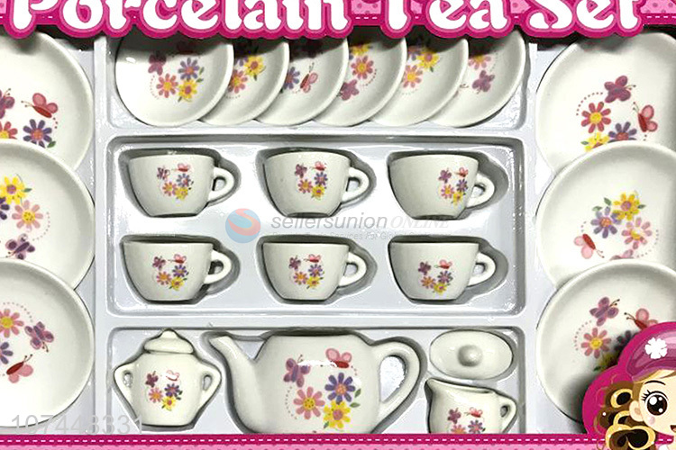 Best selling children kitchen toys porcelain tea set toy