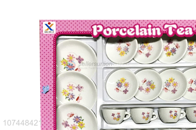 New products kids pretend play toy ceramic tea set toy