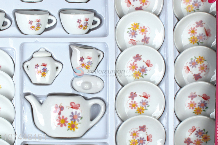 Recent design ceramic drinkware tea pot tea set toy