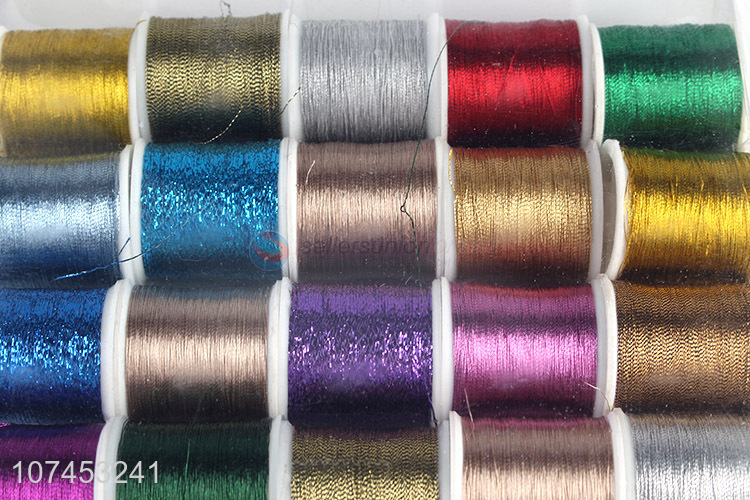 High Quality 20 Pieces Sewing Thread Machine Embroidery Cannetille