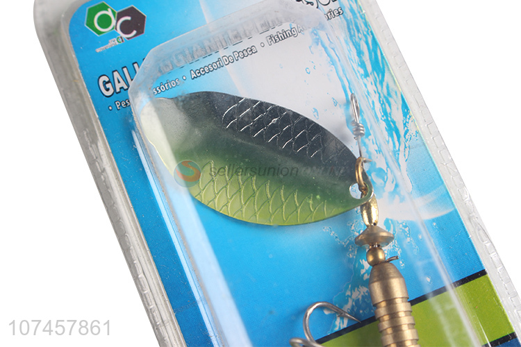 Good sale fishing gear iron fishing lures with brass pendant