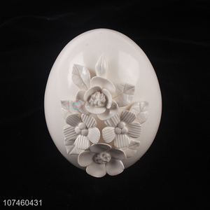 Hot Selling Artificial Flower Ceramic Egg Decorative Crafts