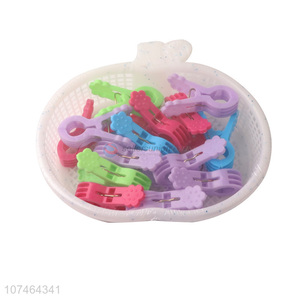 Wholesale Plastic Clothespin With Storage Basket Set
