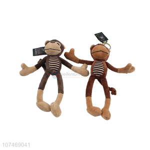 Best Price Yoga Monkey Keychain Long Leg Monkey Plush Doll Cartoon Keychain