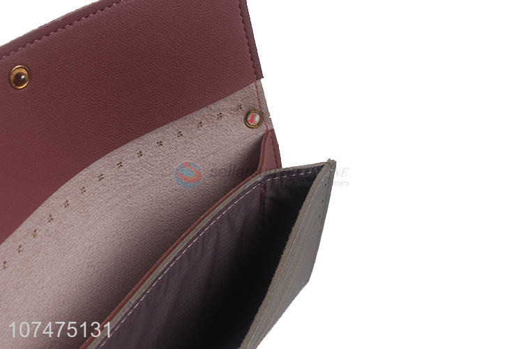 Popular products rivets pu leather women purse clutch bag