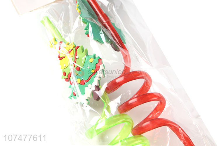 China manufacturer lovely food grade pvc straw swirly straws