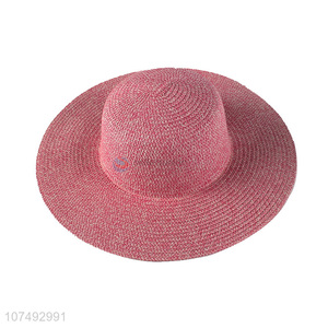 Wholesale Custom Women Summer Beach Hat Sun Hat Paper Straw Hat