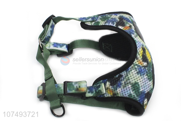 Popular Pet Dog Harness Breathable Chest Back With Dog Leash