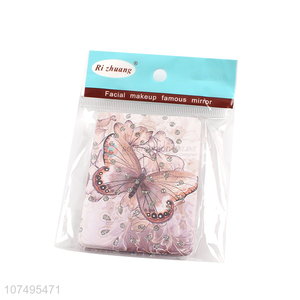 Custom Butterfly Pattern Foldable Mirror Pocket Mirror