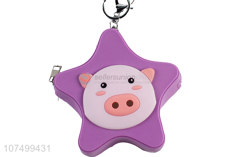 Best Sale Pig Pattern Star Shape Silicone Coin Purse