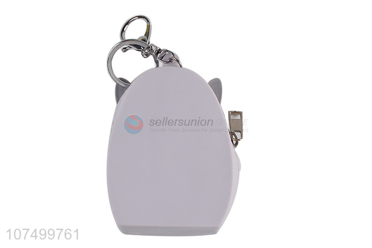 Hot sale cartoon silicone coin pouch with key chain