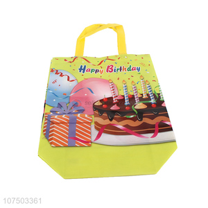 Lowest Price Happy Birthday Series Foldable Non-Woven Shopping Tote Bag