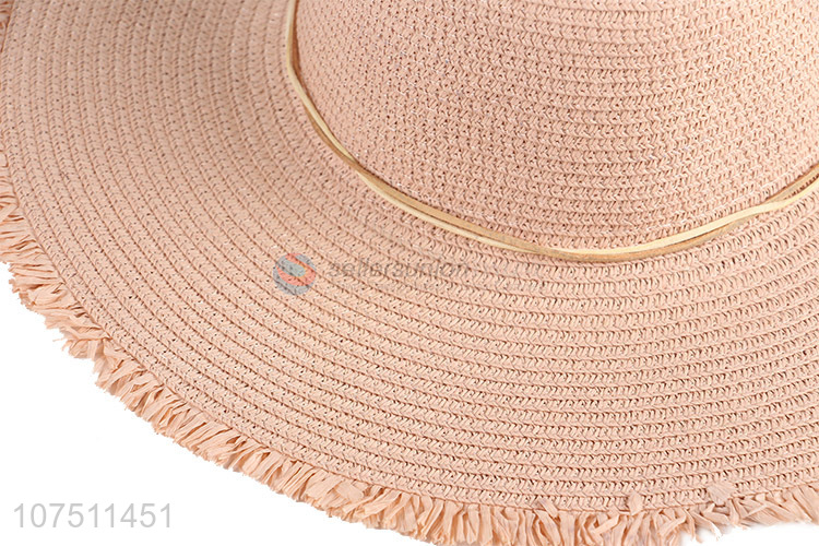 Competitive price exquisite ladies paper straw hats women sun hat