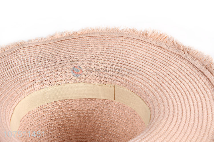 Competitive price exquisite ladies paper straw hats women sun hat