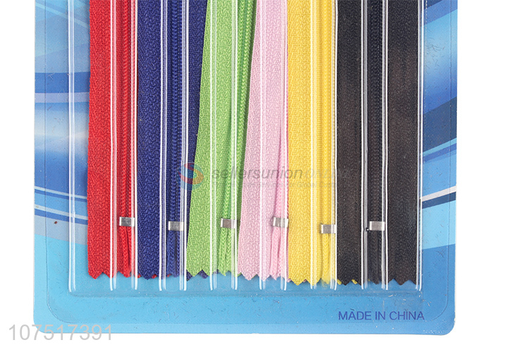 Good quality 6 colors zipper tape for clothing, bags and shoes