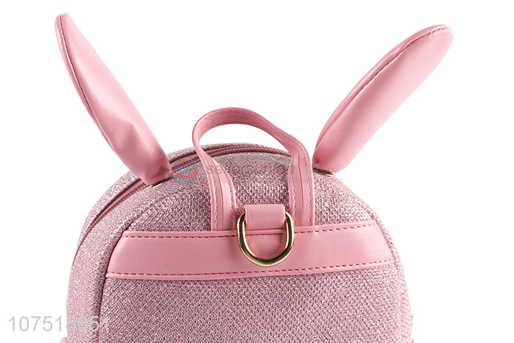 Hot Selling Rabbit Ear Small Backpack With Tassel For Girls