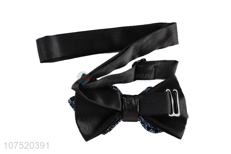 Factory direct sale personalized polyester men's bow tie