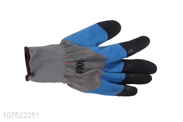 Most popular latex coated working gloves car repairing gloves garden gloves