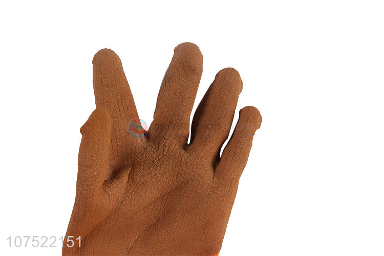 Best selling latex coated safety gloves foam gloves construction gloves