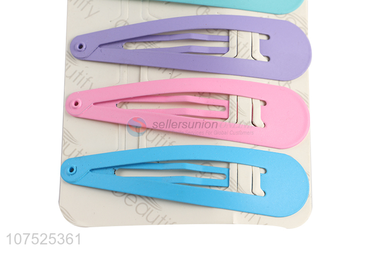 Latest arrival painted iron hairpins hair clips for girls