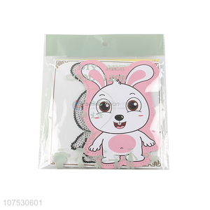 Good quality diy cartoon rabbit diamond painting sticker coin purse