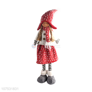 Hot products home decoration handmade standing fabric dolls for souvenir