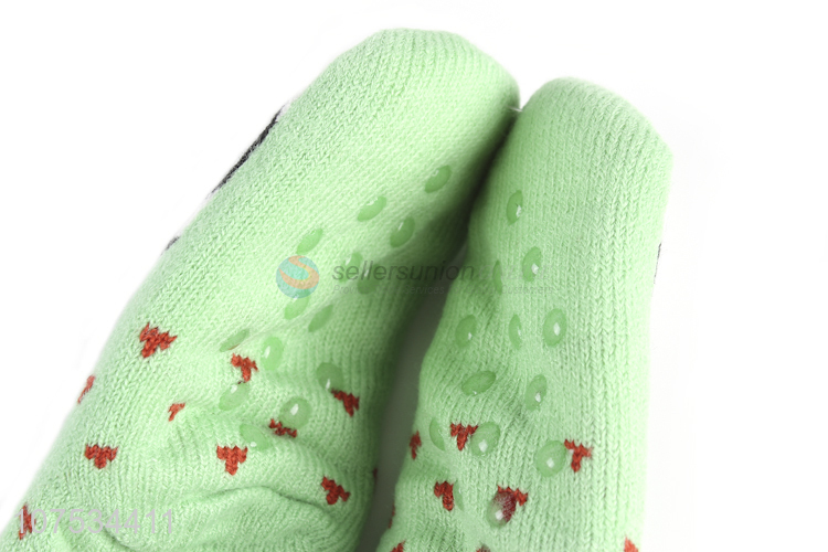 Latest design ladies indoor socks fleece lining floor socks