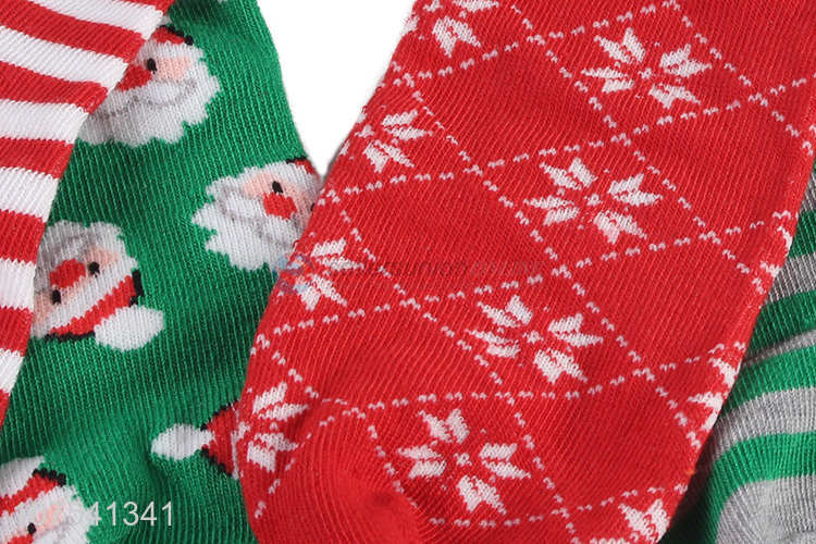 Custom Colorful Christmas Socks Fashion Short Socks For Women