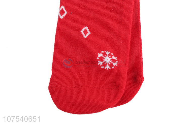 Good Quality Christmas Decoration Colorful Long Socks For Women