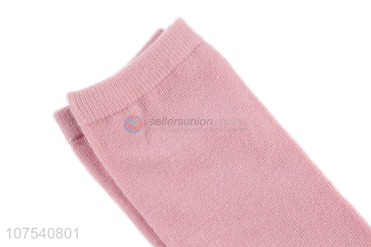 Hot Selling Pure Color Socks Breathable Sock For Women